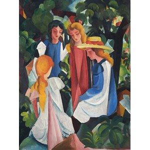 D-Toys (72863-1) - August Macke: "Four Girls" - 1000 pezzi
