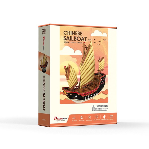 Cubic Fun (T4033h) - "Chinese Sailboat" - 62 pezzi