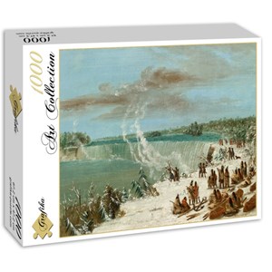 Grafika (02245) - George Catlin: "Portage Around the Falls of Niagara at Table Rock, 1847-1848" - 1000 pezzi