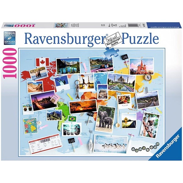 Ravensburger (19643) - "Journey Around The World" - 1000 pezzi
