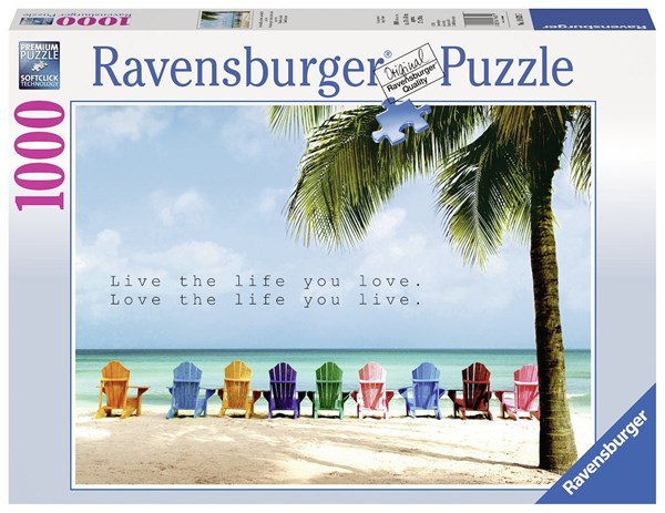 Ravensburger (19635) - "Live the life you love" - 1000 pezzi