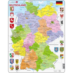 Larsen (A11-DE) - "Germany Political Map - DE" - 70 pezzi
