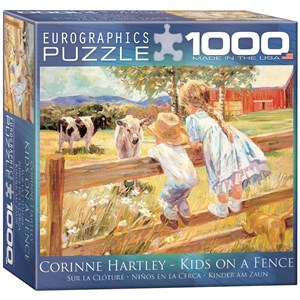 Eurographics (8000-0450) - Corinne Hartley: "Kids on a Fence" - 1000 pezzi