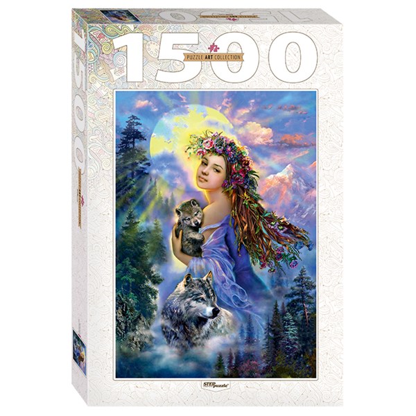 Step Puzzle (83061) - "The Woman and the Wolves" - 1500 pezzi