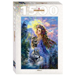 Step Puzzle (83061) - "The Woman and the Wolves" - 1500 pezzi
