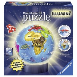 Ravensburger (12184) - "The Children World Globe" - 72 pezzi