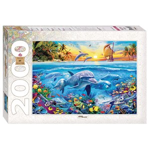 Step Puzzle (84032) - "Dolphin Paradise" - 2000 pezzi