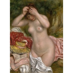 Grafika (01899) - Pierre-Auguste Renoir: "Bather Arranging Her Hair, 1893" - 300 pezzi
