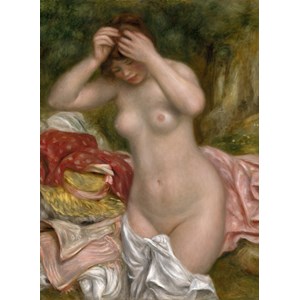 Grafika (01899) - Pierre-Auguste Renoir: "Bather Arranging Her Hair, 1893" - 300 pezzi
