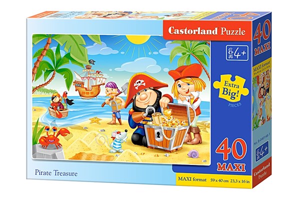 Castorland (B-040148) - "Pirate Treasure" - 40 pezzi