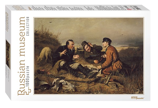 Step Puzzle (79216) - Vasily Perov: "Hunters stop to Rest" - 1000 pezzi