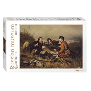 Step Puzzle (79216) - Vasily Perov: "Hunters stop to Rest" - 1000 pezzi