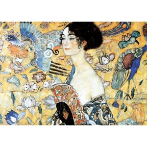 Puzzle Michele Wilson (W515-100) - Gustav Klimt: "Lady with Fan" - 100 pezzi