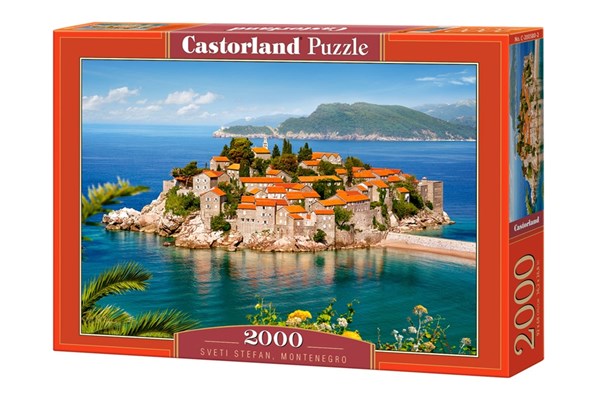 Castorland (C-200580) - "Sveti Stefan, Montenegro" - 2000 pezzi