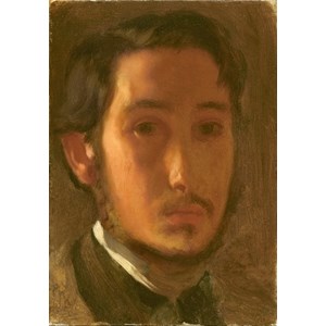 Grafika (01766) - Edgar Degas: "Self-Portrait with White Collar, 1857" - 1000 pezzi