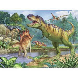 Ravensburger (13695) - "World of Dinosaurs + Colouring Booklet" - 100 pezzi