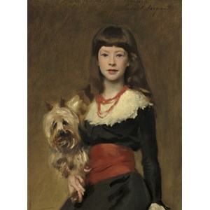 Grafika (02065) - John Singer Sargent: "Miss Beatrice Townsend, 1882" - 2000 pezzi