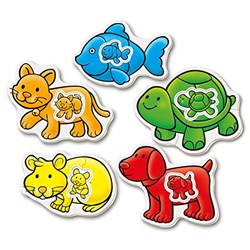 Educa (14864) - "Domestic Animals" - 2 3 4 pezzi