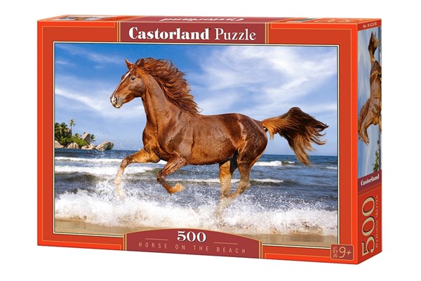 Castorland (B-52578) - "Horse on the Beach" - 500 pezzi