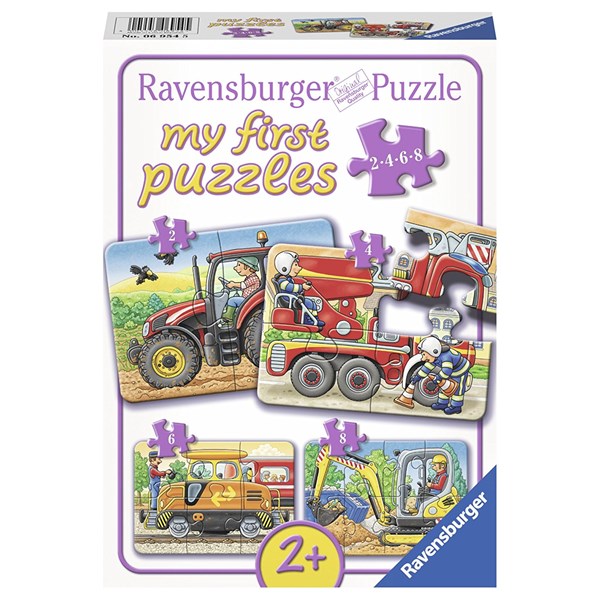 Ravensburger (06954) - "At Work" - 2 4 6 8 pezzi