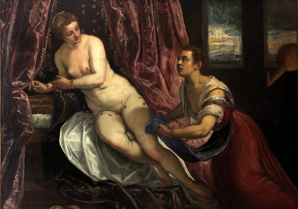 Grafika (00287) - Tintoretto: "Danae, 1570" - 1000 pezzi