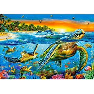 Castorland (C-103652) - "Underwater Turtles" - 1000 pezzi