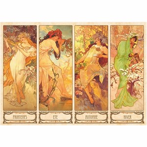D-Toys (66930-MU09) - Alphonse Mucha: "Seasons" - 1000 pezzi