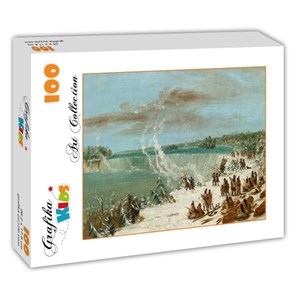 Grafika Kids (01504) - George Catlin: "Portage Around the Falls of Niagara at Table Rock, 1847-1848" - 100 pezzi