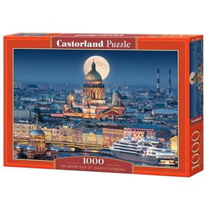 Castorland (C-103447) - "Fullmoon over St. Isaac's Cathedral, Saint Petersburg" - 1000 pezzi