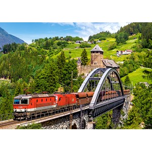 Castorland (B-52462) - "Train on the Bridge" - 500 pezzi