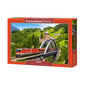 Castorland (B-52462) - "Train on the Bridge" - 500 pezzi