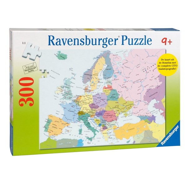 Ravensburger (13132) - "Map of Europe (in Dutch)" - 300 pezzi