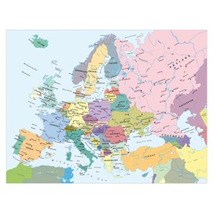 Ravensburger (13132) - "Map of Europe (in Dutch)" - 300 pezzi