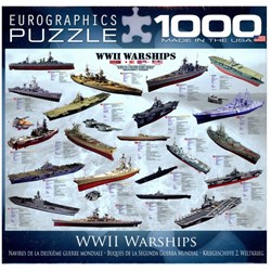 Eurographics (8000-0133) - "WWII Warships" - 1000 pezzi