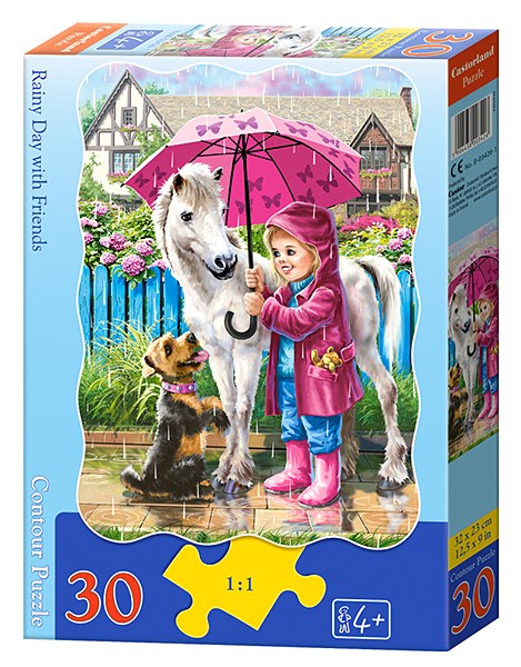 Castorland (B-03426) - "Rainy Day with Friends" - 30 pezzi