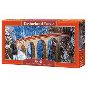 Castorland (B-060016) - "Landwasser Viaduct, Swiss Alps" - 600 pezzi