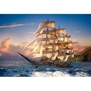 Castorland (C-151431) - "Sailing At Sunset" - 1500 pezzi