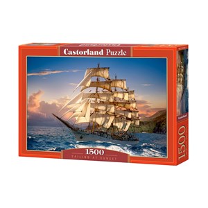 Castorland (C-151431) - "Sailing At Sunset" - 1500 pezzi