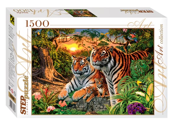 Step Puzzle (83048) - "How many Tigers?" - 1500 pezzi