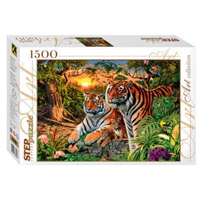 Step Puzzle (83048) - "How many Tigers?" - 1500 pezzi