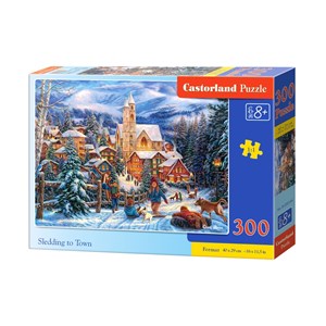 Castorland (B-030194) - "Sledding to Town" - 300 pezzi