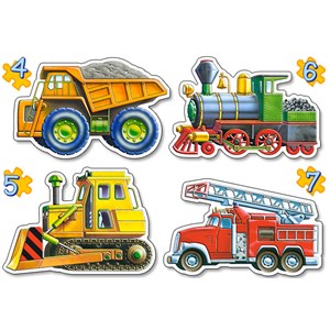 Castorland (B-04256) - "Vehicles" - 4 5 6 7 pezzi
