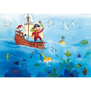 Puzzle Michele Wilson (W151-24) - Emilie Vanvolsem: "Pirates" - 24 pezzi