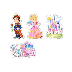 Castorland (B-005031) - "World of Princesses" - 3 4 6 9 pezzi