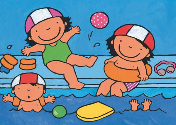 PuzzelMan (598) - "Noa, At the swimming pool" - 16 pezzi