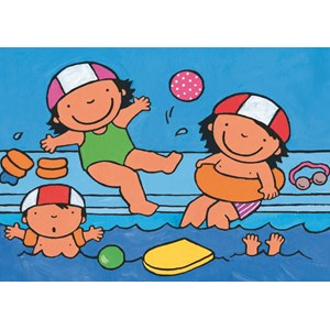 PuzzelMan (598) - "Noa, At the swimming pool" - 16 pezzi