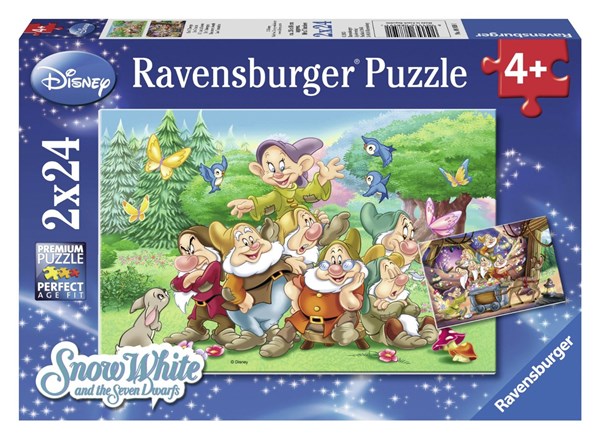 Ravensburger (08859) - "Snow White and the seven Dwarfs" - 24 pezzi