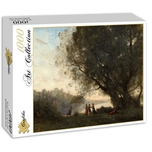 Grafika (01966) - Jean-Baptiste-Camille Corot: "Dance under the Trees at the Edge of the Lake, 1865-1870" - 1000 pezzi