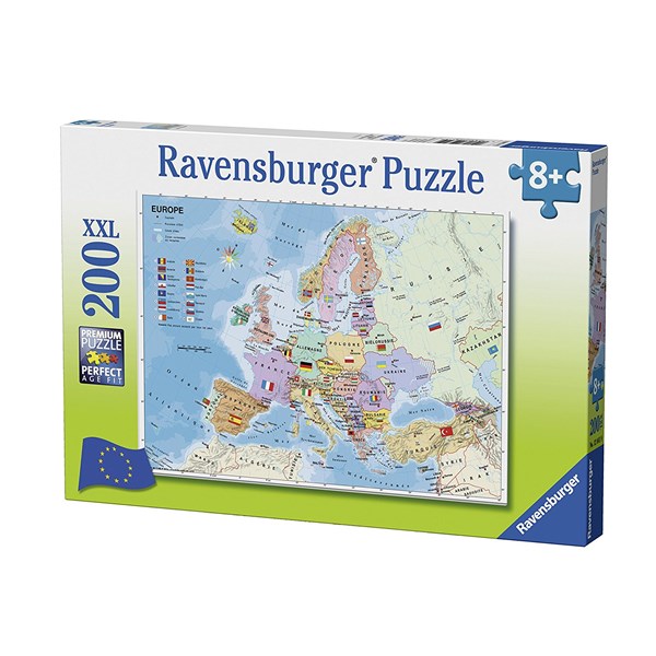 Ravensburger (12841) - "Map of Europe in French" - 200 pezzi