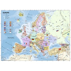 Ravensburger (12841) - "Map of Europe in French" - 200 pezzi